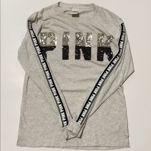 Victoria’s Secret Pink sequin long sleeve shirt